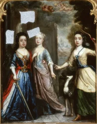 Porträt von drei Kindern